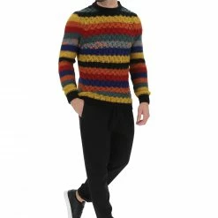Maglione Girocollo Gianni Lupo Multicolor Ad Intarsi -Lacoste shop 8a19046b1342646f8fb9302a1026329b