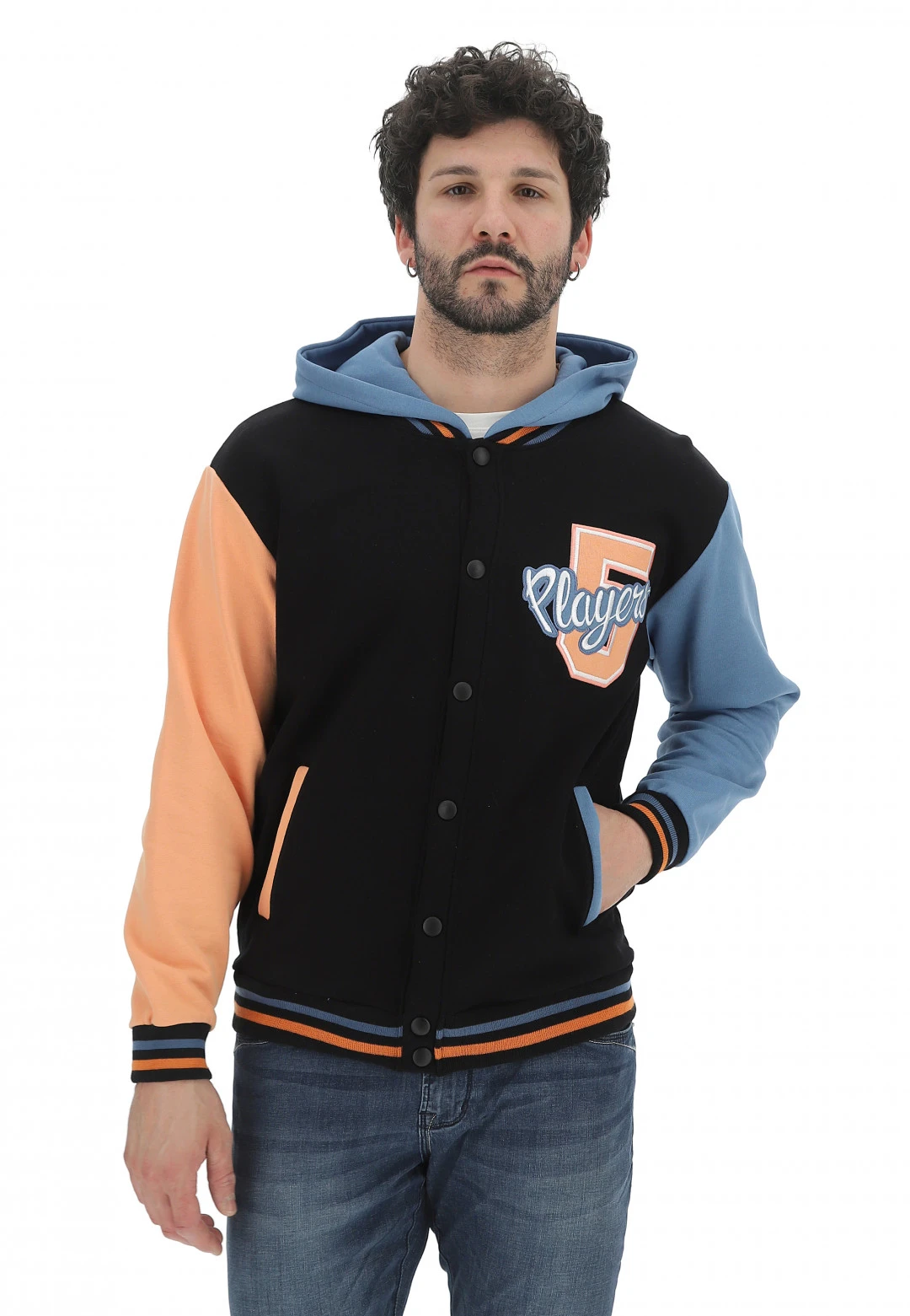 Giacca Age College Uomo Con Cappuccio E Stampa Sul Retro Made In Italy 3 Giacca Age College Uomo Con Cappuccio E Stampa Sul Retro Made In Italy