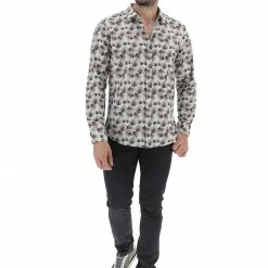 Camicia Manica Lunga Fantasia All Over Brango Uomo -Lacoste shop 8b225c7ec4364230e7a34e73690d1925