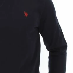 US Polo Felpa Girocollo U.s. Polo Assn. Uomo Basic Con Logo Piccolo Ricamato A Contrasto -Lacoste shop 8c360f00c09d138a87cf414e86465fde