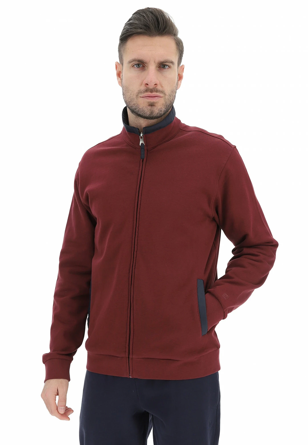 Felpa Full Zip Con Collo A Fascia Fratelli Campagnolo 3 Felpa Full Zip Con Collo A Fascia Fratelli Campagnolo