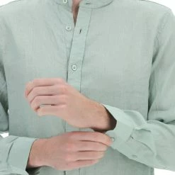 Camicia Coreana In Lino Manica Lunga Gianni Lupo -Lacoste shop 8ccdc3d589ce436161142f33ca8e8e0b