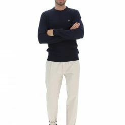 Girocollo Lacoste Uomo Ah2193 In Cotone Tinta Unita -Lacoste shop 8dfc302075046f402c256586f0b0fd2f