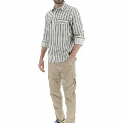 8.9 OTTOPUNTONOVE Camicia A Righe Misto Lino 8.9 Uomo -Lacoste shop 8e17b166706bfedb3805b778d479b995