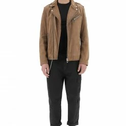 Giubbotto In Pelle Taglio Chiodo Milestone Uomo -Lacoste shop 8e3cb9bc3d8916e359c80bacfeb0d461