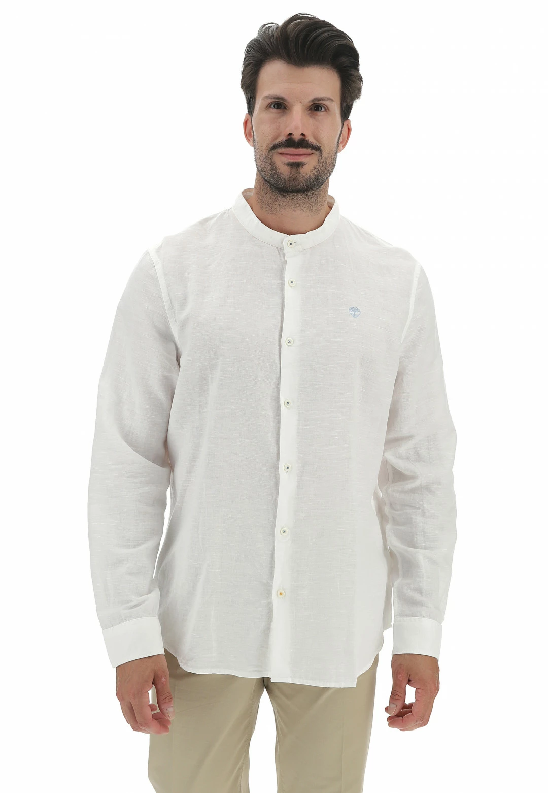 Camicia Coreana In Lino Timberland Tb0a2dqx 8 Camicia Coreana In Lino Timberland Tb0a2dqx - immagine 6