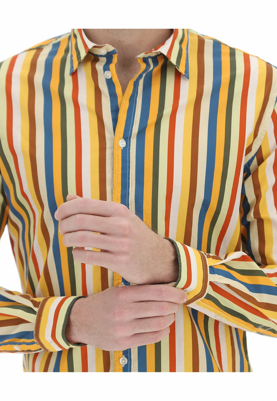 Gaudi Camicia Gaudì In Fantasia Righe Colorate 6 Gaudi Camicia Gaudì In Fantasia Righe Colorate - immagine 4