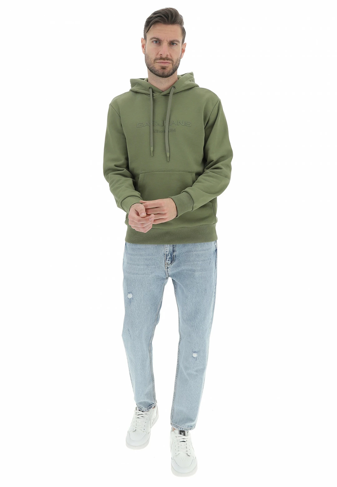 GAS Jeans Felpa Con Cappuccio Gas Sven Pouch 6 GAS Jeans Felpa Con Cappuccio Gas Sven Pouch - immagine 4
