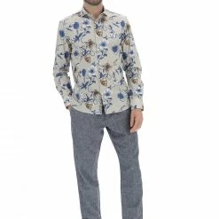 YES.ZEE Camicia Uomo Yes Zee In Cotone Fantasia Floreale -Lacoste shop 9199136f2dbca7a9abaaf473953dc859