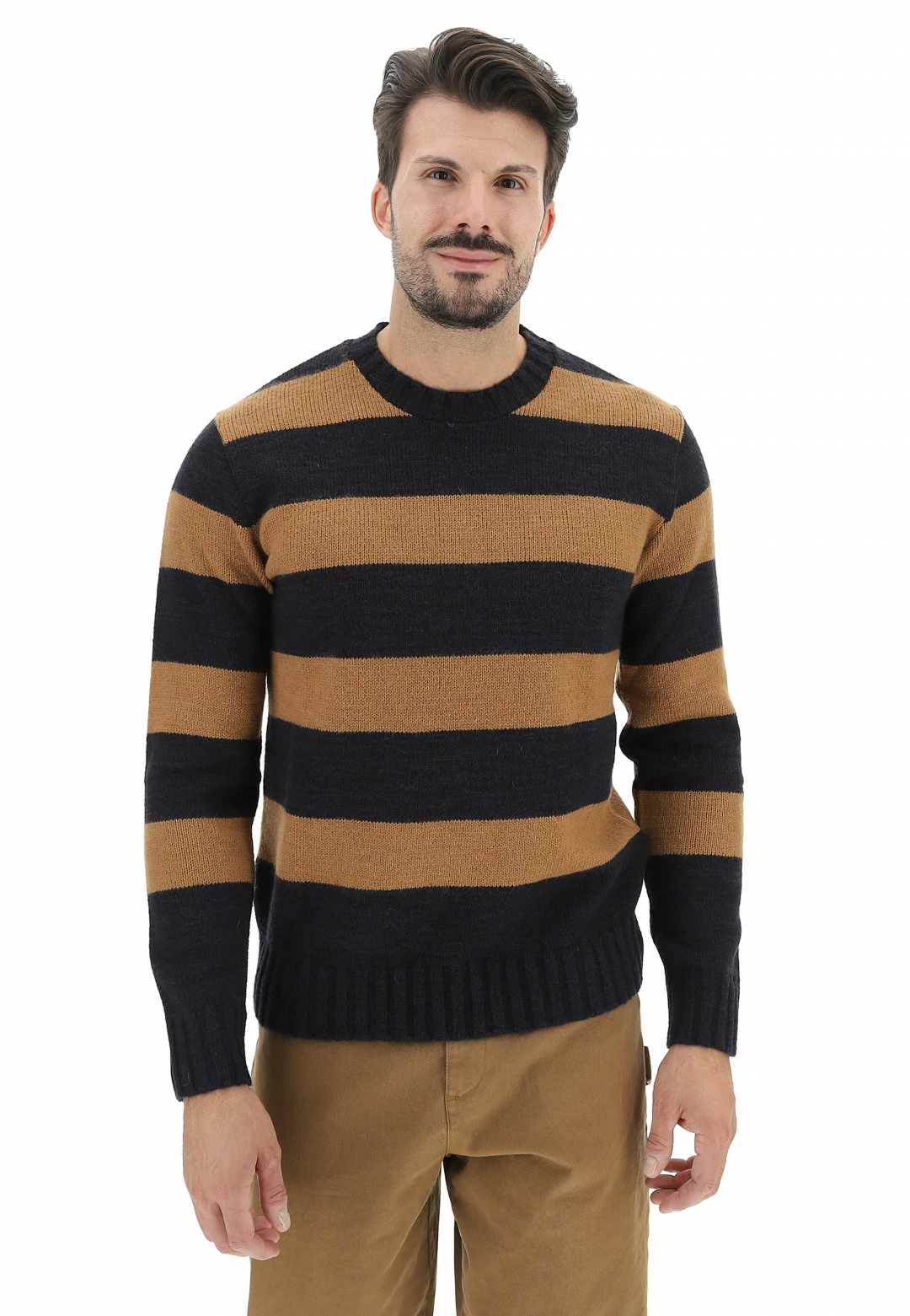 Esteban Martinez Girocollo Misto Lana Rigato Uomo 3 Esteban Martinez Girocollo Misto Lana Rigato Uomo