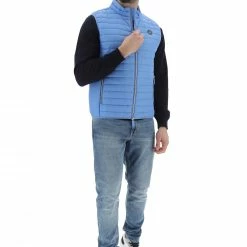 Gaudi Gilet Uomo Gaudì In Tinta Unita Con Tasche Laterali E Zip -Lacoste shop 9418a4075622d9602eb11fbca7f3e930