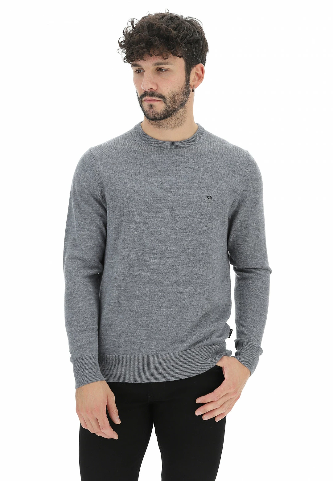 Girocollo In Lana Merinos Calvin Klein K10k102727 13 Girocollo In Lana Merinos Calvin Klein K10k102727 - immagine 11