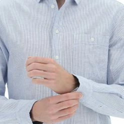 Camicia Blend Uomo Rigata All Over Con Taschino Sul Petto 30 Camicia Blend Uomo Rigata All Over Con Taschino Sul Petto -Lacoste shop 9510b21904586fe621b25347f89d8b93