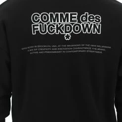 Felpa Girocollo Felpata Comme Des Fuckdown Con Logo Fronte E Retro -Lacoste shop 96b4ea6b207c881f532a1df57a06d2a6