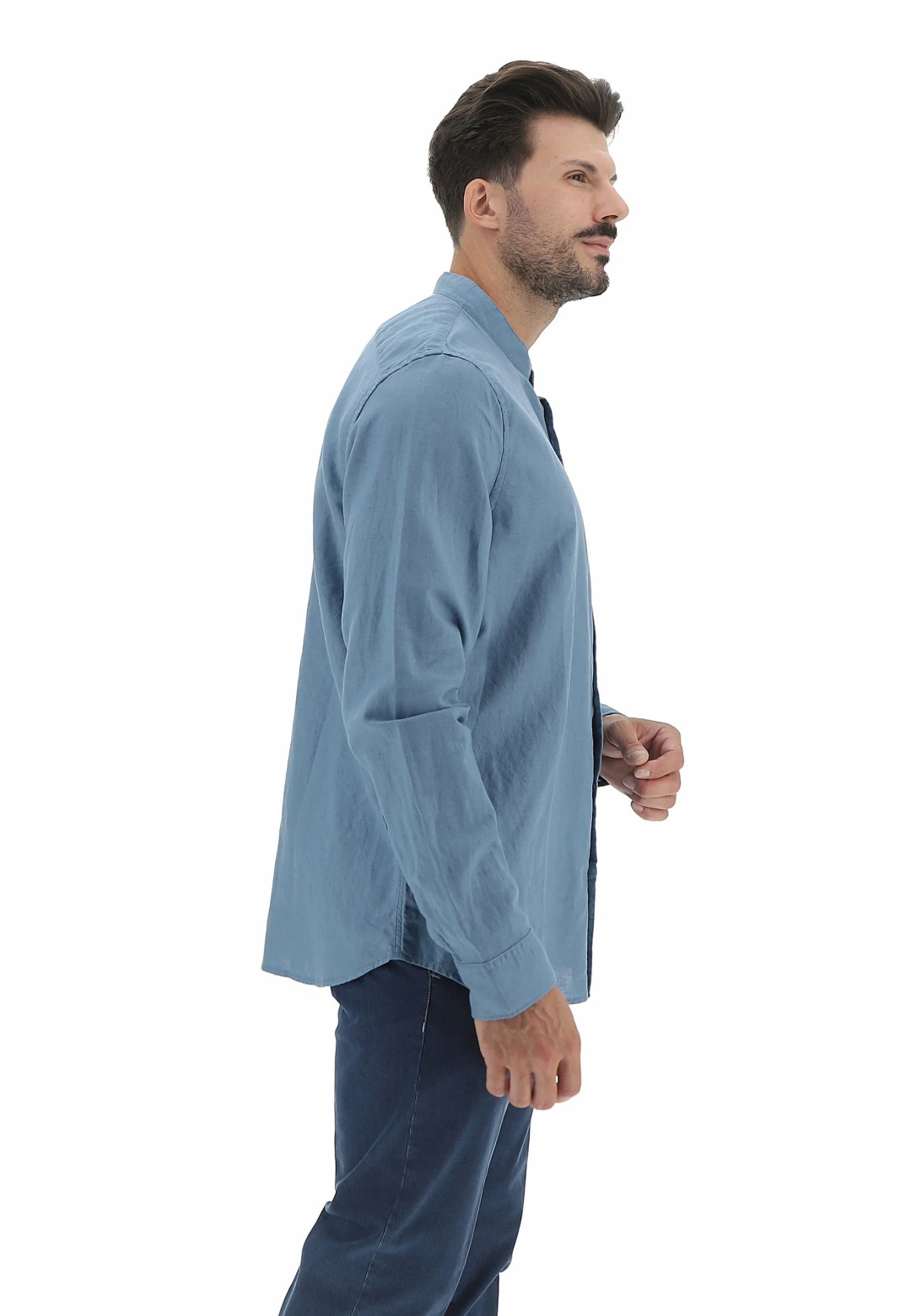 Camicia Coreana In Lino Timberland Tb0a2dqx 4 Camicia Coreana In Lino Timberland Tb0a2dqx - immagine 2