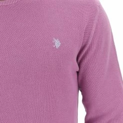 US Polo Maglioncino Girocollou.s. Polo Assn In Cotone Punto Riso Con Logo Ricamato -Lacoste shop 971be4f70686015070dc96d0f2a7f19a
