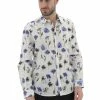 Camicia Age Uomo Con Fanatsia Floreale In Misto Lino E Cotone -Lacoste shop 97ffb7f7ad3e46253a484549780221cd