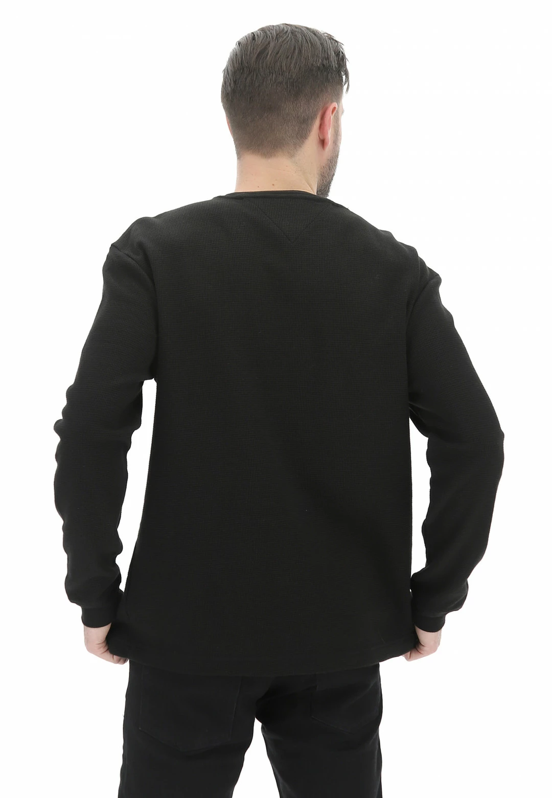 Tommy Hilfiger Jeans Maglioncino Girocollo Tommy Jeans Uomo Con Taschino E Patch Applicata 5 Tommy Hilfiger Jeans Maglioncino Girocollo Tommy Jeans Uomo Con Taschino E Patch Applicata - immagine 3