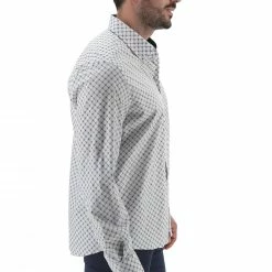 EKS Camicia Stretch Fantasia All Over Uomo èks -Lacoste shop 98ee9f178f3fdaa41c5804a8917167e1