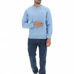 Pullover Girocollo Fynch-hatton Uomo Con Logo Ricamato A Contrasto -Lacoste shop 996bd3f7c34629cdeb848b6d1e4e6937