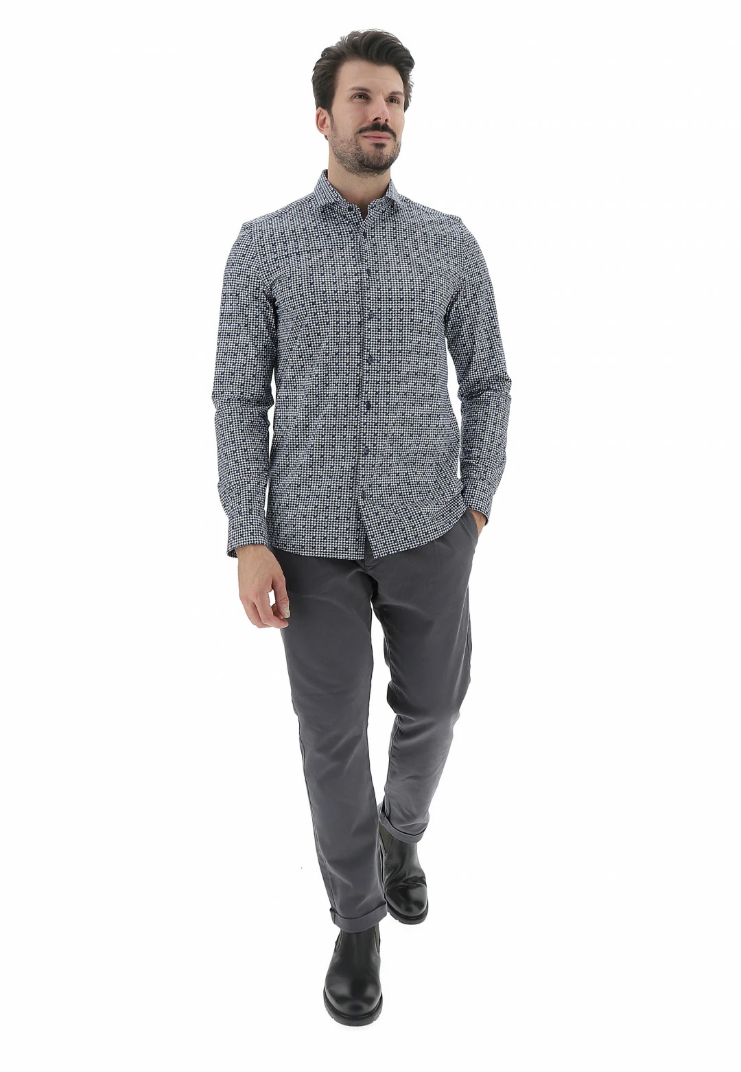Camicia Uomo Olymp Stretch In Fantasia 6 Camicia Uomo Olymp Stretch In Fantasia - immagine 4