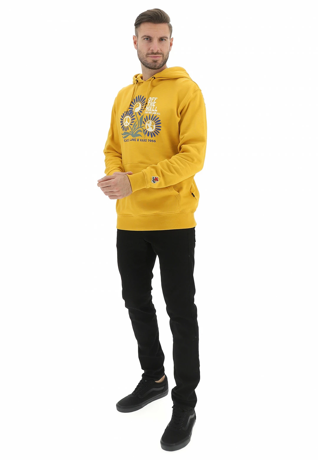 Felpa Con Cappuccio Vans Vn0000c1 Tasca A Marsupio E Stampa Floreale Frontale 6 Felpa Con Cappuccio Vans Vn0000c1 Tasca A Marsupio E Stampa Floreale Frontale - immagine 4