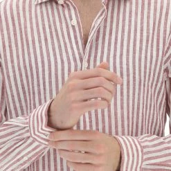 Camicia Rigata Age In Misto Lino E Cotone Uomo -Lacoste shop 9e9e3798629d3d09aad395253ab99a2c