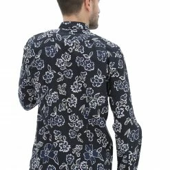 Camicia Age Uomo In Misto Lino E Cotone Con Fantasia Floreale -Lacoste shop a183c4d4824a7279231511e7e44e7090