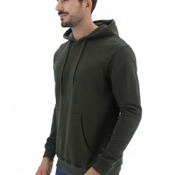 Felpa Garzata Eks Basic Made In Italy In Cotone Con Cappuccio E Tasca A Marsupio -Lacoste shop a2f09da51df121f25da38907ccbe7036