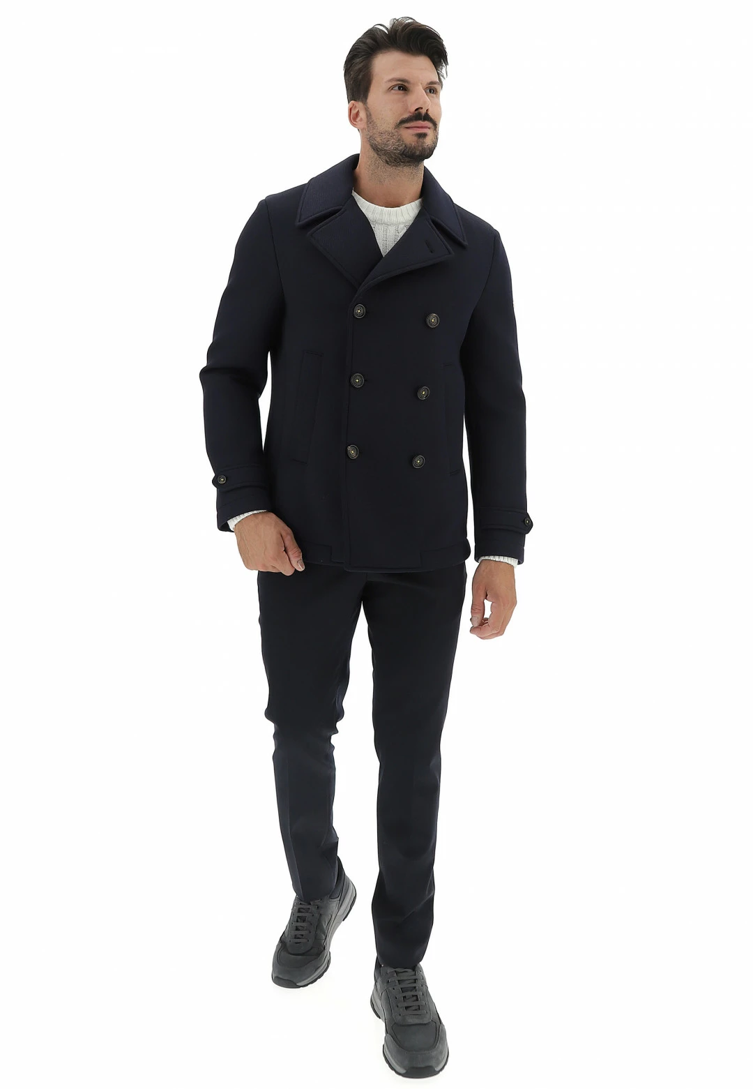 Giaccone Doppiopetto Manuel Ritz Con Lavorazione Picot Diagonale 6 Giaccone Doppiopetto Manuel Ritz Con Lavorazione Picot Diagonale - immagine 4