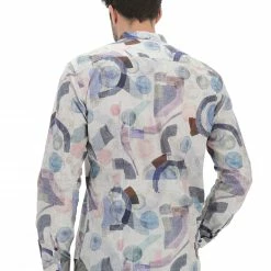 Camicia Con Collo Alla Coreana Tupertu In Fatasia All Over -Lacoste shop a486347dc6b6d8478860ec384587cec6