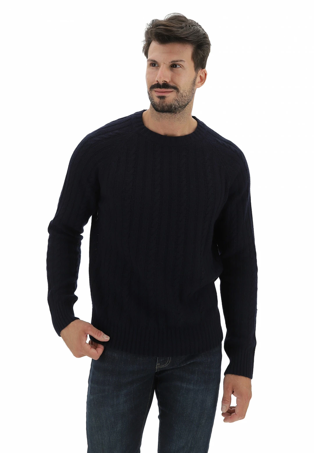 Maglione Girocollo Manuel Ritz Con Lavorazione A Treccia Made In Italy 8 Maglione Girocollo Manuel Ritz Con Lavorazione A Treccia Made In Italy - immagine 6