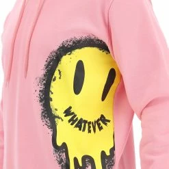 Felpa Whatever Con Cappuccio E Maxi Stampa Smile -Lacoste shop a5b833e2afd29ebaeb1b540615d67a00