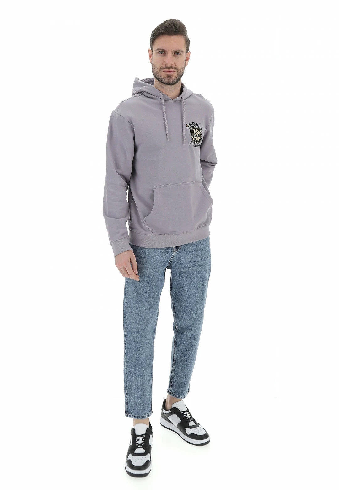 Felpa Element Uomo Con Cappuccio E Stampa Fronte E Retro 6 Felpa Element Uomo Con Cappuccio E Stampa Fronte E Retro - immagine 4