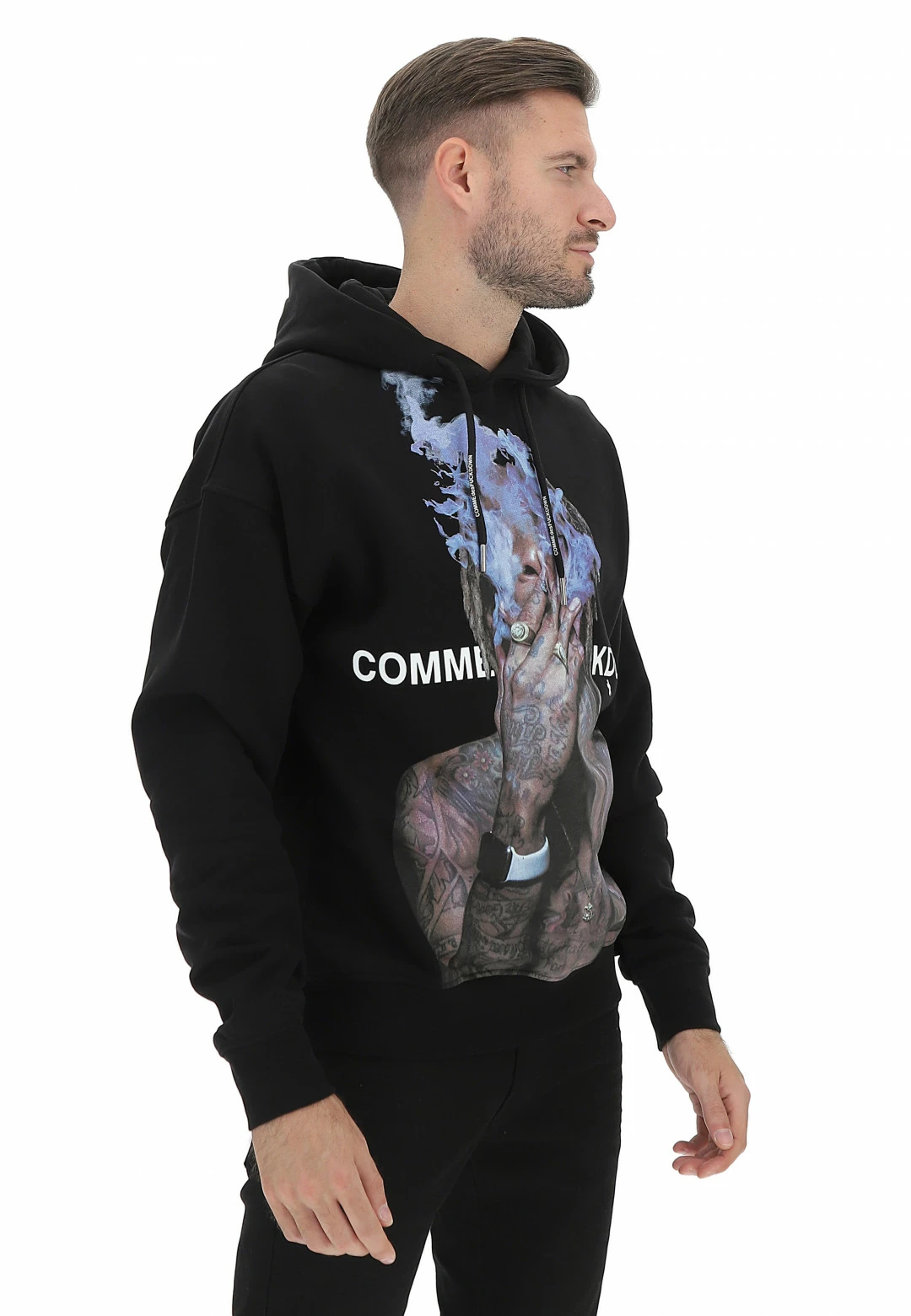 Comme Des Fuckdown Felpa Con Cappuccio Comme Des Fuckdowm Cdfu1836 Con Stampa Nella Parte Frontale 4 Comme Des Fuckdown Felpa Con Cappuccio Comme Des Fuckdowm Cdfu1836 Con Stampa Nella Parte Frontale - immagine 2