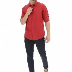 Camicia Stretch Tinta Unita Eks -Lacoste shop a8cfde8427bd2e01a5800069816395a1