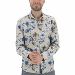 YES.ZEE Camicia Uomo Yes Zee In Cotone Fantasia Floreale -Lacoste shop a905c6f7ab23291d2b7f14c103d60de7