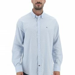 Camicia Uomo Tommy Hilfiger In Microfantasia A Contrasto Regular Fit -Lacoste shop a97b4cb938e50594afc03f05e0aa8eae