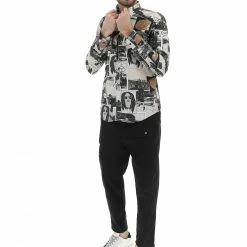 8.9 OTTOPUNTONOVE Camicia Manica Lunga Fantasia Fumetto 8.9 -Lacoste shop aab19584422729659cbd05cace3b0f37