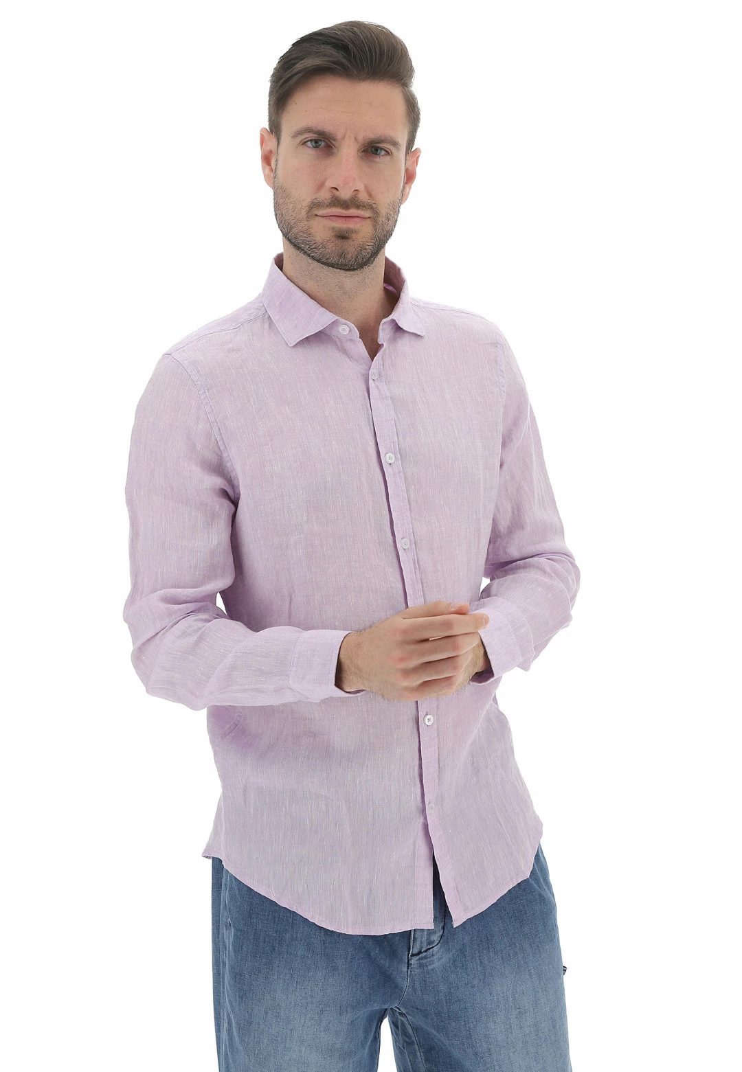Camicia Manica Lunga In Lino Age Uomo 8 Camicia Manica Lunga In Lino Age Uomo - immagine 6