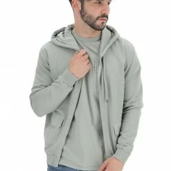Age Felpa Full Zip Cappuccio Con Tasconi