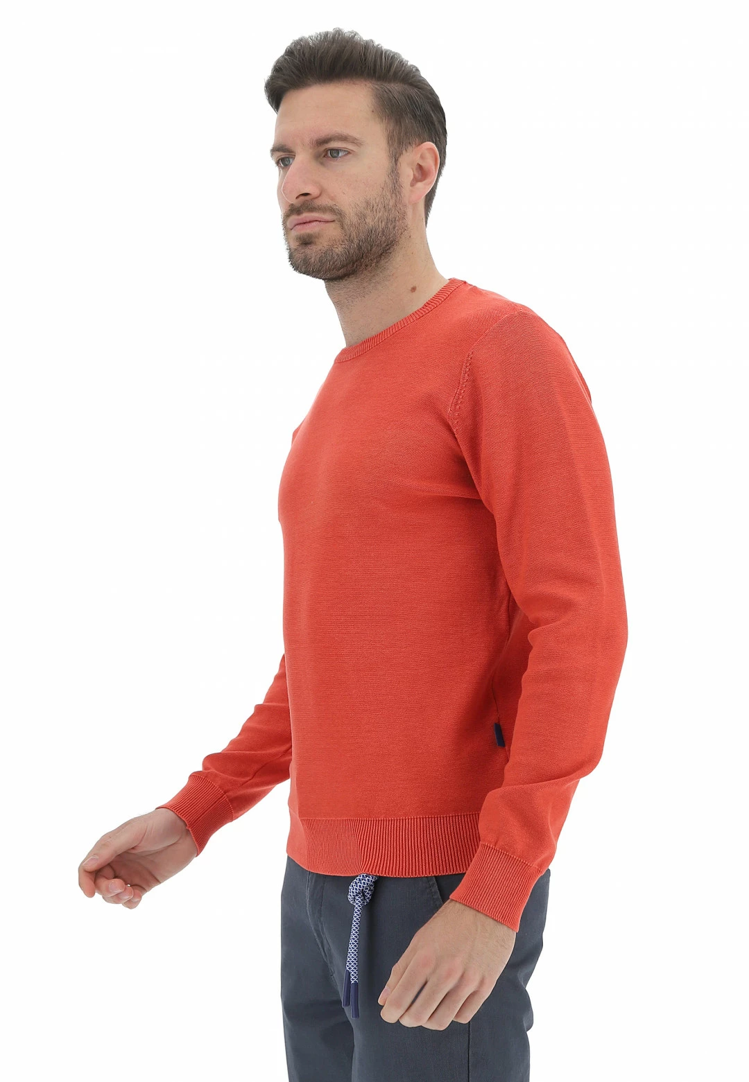 GAS Jeans Maglioncino Girocollo Gas Uomo In 100% Cotone Tinta Unita 4 GAS Jeans Maglioncino Girocollo Gas Uomo In 100% Cotone Tinta Unita - immagine 2