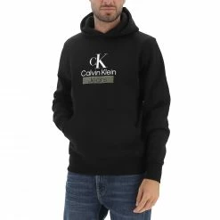 Felpa Con Cappuccio Calvin Klein Jeans Uomo Con Scritta Logo Frontale 17 Felpa Con Cappuccio Calvin Klein Jeans Uomo Con Scritta Logo Frontale -Lacoste shop ae5272b2e69948e22227725e94fa3207