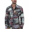Camicia In Cotone Fantasia Tupertu Uomo
