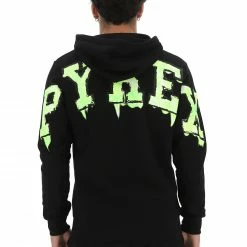 Felpa Pyrex Con Zip Cappuccio E Logo Gommato Fluo -Lacoste shop afae4b3c5e786a9b3513da19b176beaf