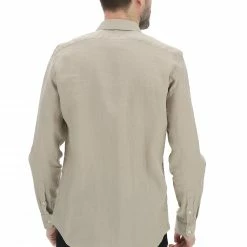 Camicia In 100% Lino Age Uomo Tinta Unita -Lacoste shop afccdcdac39a69f5387c08ff2fa6566f