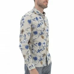 YES.ZEE Camicia Uomo Yes Zee In Cotone Fantasia Floreale -Lacoste shop aff4d2928eba139ff9672c8e415bf1c8