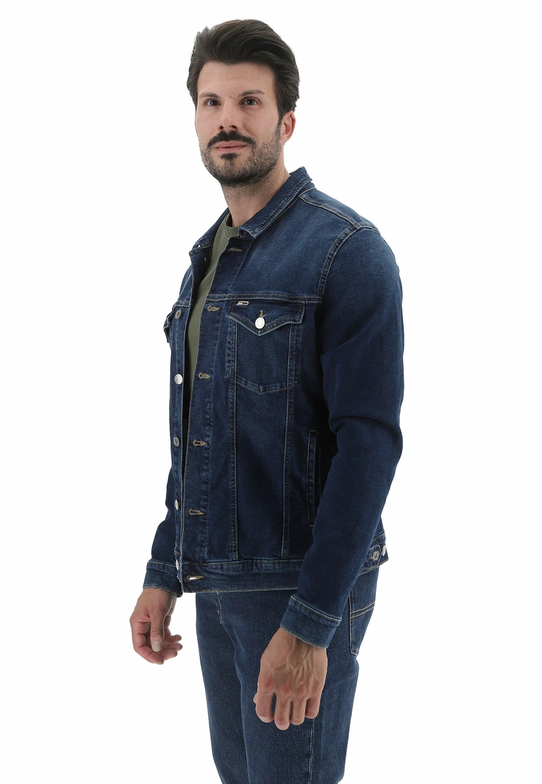 Tommy Hilfiger Jeans Giubbino Denim Tommy Jeans Dm0dm16174 4 Tommy Hilfiger Jeans Giubbino Denim Tommy Jeans Dm0dm16174 - immagine 2