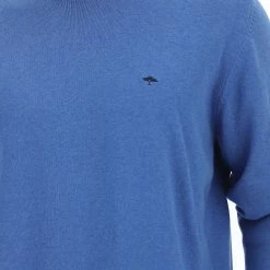 Pullover Girocollo Fynch-hatton Uomo Con Logo Ricamato A Contrasto -Lacoste shop b281c80fa3112ca7cb9ea6f88248895a