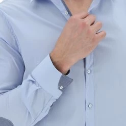 EKS Camicia Tinta Unita Stretch Toppe A Contrasto èks 20 EKS Camicia Tinta Unita Stretch Toppe A Contrasto èks -Lacoste shop b62ee357ffc464b563a07f46df5dde9d